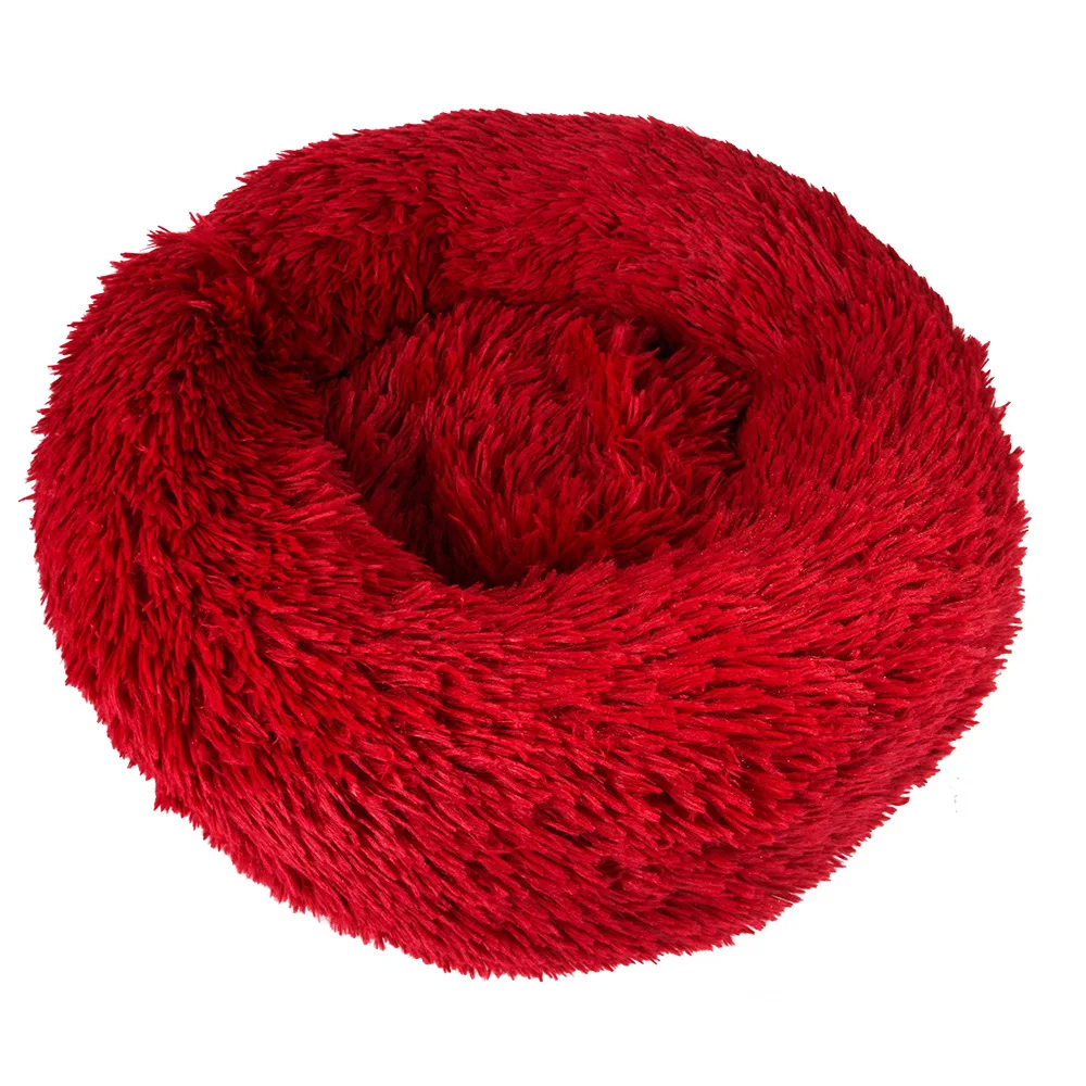 Plush Pet Cat Nest Kennel Hairy Deep Sleep Dog House Round Nest for Cats Small Medium Dogs Poodle Warm Pet Sleeping Mat Sofa Bed (11)