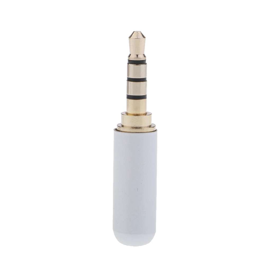 4 Pole 3.5mm Stereo Headset Plug Jack Outlet 3.5mm Male Audio Soldering Headset Connector For Microphone Plug Earphone Plug