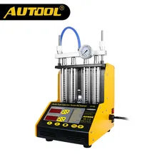 Official AUTOOL CT150 4 Cylinder Auto Ultrasonic Injector Cleaner and Tester Machine 220/110V 2 in 1