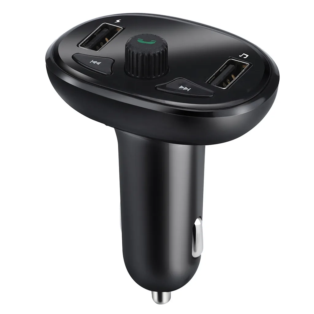 

Car Bluetooth Charger MP3 Music Player Dual USB Port Hand-free Calling Car Charger FM Transmitter #BL30