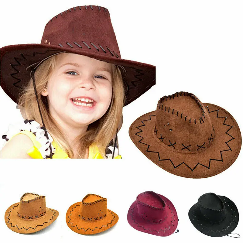 

2019 Baby Summer Clothing Fashion Men Women Cowboy Cowgirl Hat Casual Panama Sunhat Crimping Cap For Adult Headwear Cap