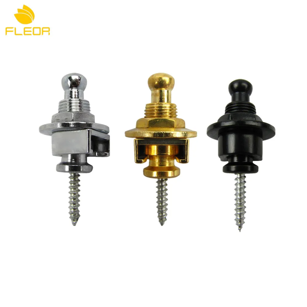

FLEOR 2PCS Skidproof Guitar Strap Locks Straplock Button Guitar Strap Locks System Parts for Electric Acoustic Guitar Bass