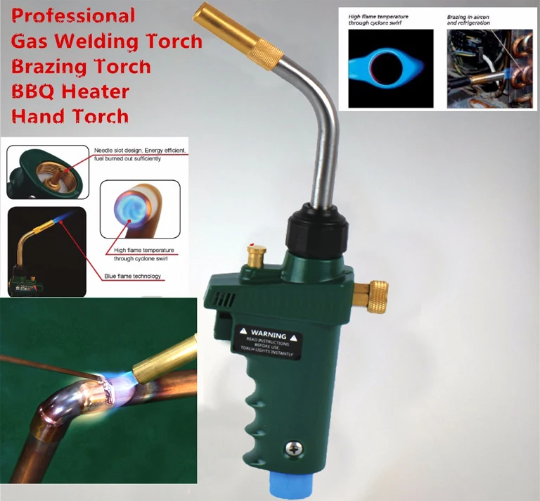 

Welding Torch MAPP Propane Gas Torch Self Ignition Trigger Style Heating Solder Burner