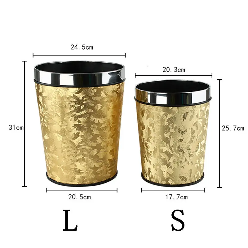 European Creative Waste Bin for Household, Bedroom, Kitchen, and Office - Paper Basket image 3