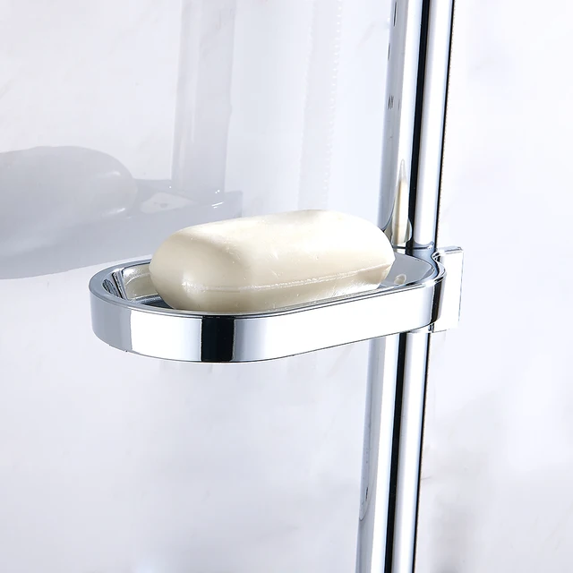 EVERSO New Arrival Plastic Shower Rail Soap Dish Box Soap Holder Soap