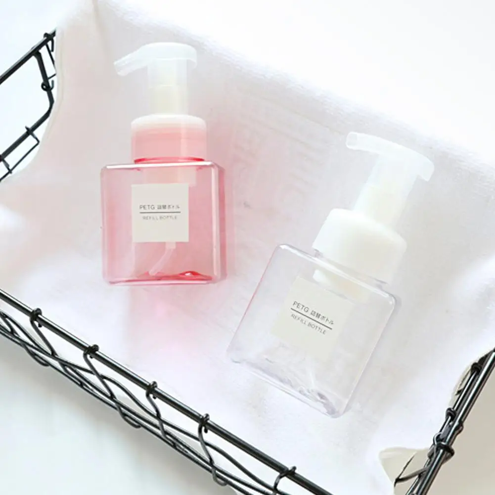 

250ml Shampoo Hand Washing Liquid Pump Bathroom Kitchen Refillable Empty Foam Bottle Container Dispenser Travel Bottles