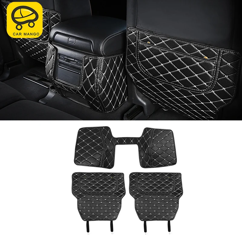 

CARMANGO For Nissan Patrol Y62 Auto Car-styling rear seat anti-kick pad Covers Interior Accessories