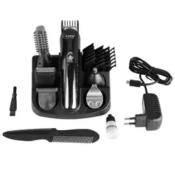 Kemei km-600 Стрижка волос Инструменты для укладки волос комплект Беспроводной Электрический Машинка для стрижки волос Бритва Перезаряжаемые
