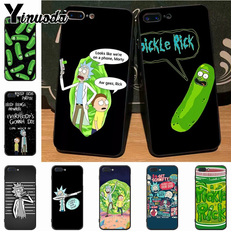 

Yinuoda Rick and Morty Season High Quality Classic High-end Phone Accessories Case for iPhone 7plus X 6 6S 7 8 8Plus 5S 11pro case