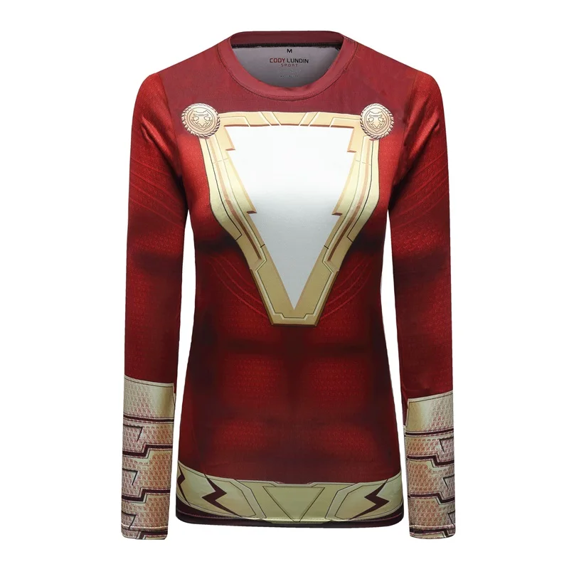 

Avengers 4 Printed T-shirts Woman Compression Shirts Raglan Sleeve 2019 Newest Short Sleeve Comics Cosplay Costume Cloth Ms Tops