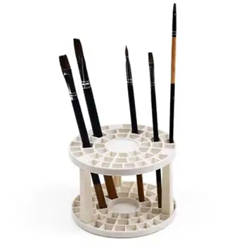 

49 Holes Paint Brush Pen Holder Stand Storage Rack Organizer Display Round
