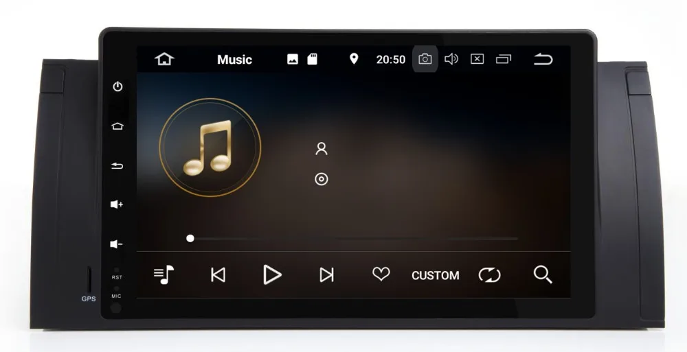 Discount 4G lte Quad core Android 9.0 Car radio PC player for 5 Series X5 E39 E53 M5 with Radio WiFi BT Canbus support OBD2 DVR 2G RAM 5