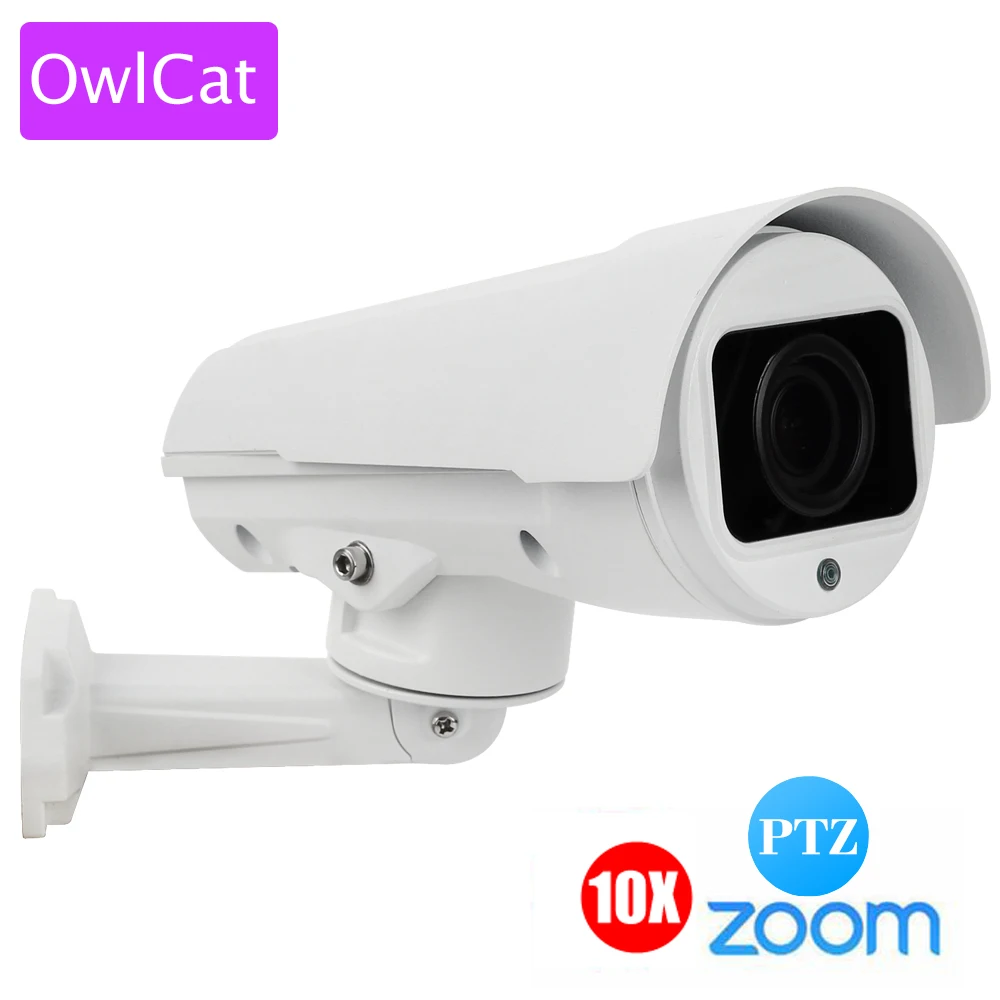 OwlCat 1080P 2MP 5MP Full HD цилиндрическая ip-камера PTZ 4X 10X ZOOM с автофокусом варифокальная сетевая наружная P2P камера ONVIF