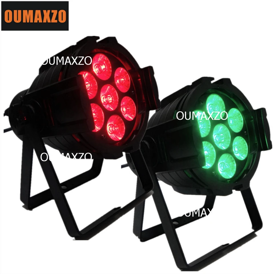 

2pcs/lot 7x10W 4IN1 DMX Par Light DMX 512 RGBW Led Par 36 Cans Quad Small Led Par Light 7x10W 4 in1rgbw flat LED Par Light/7pcs