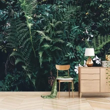 Beibehang пользовательские 3D обои зеленые листья растений фото фрески гостиная ресторан кафе фон обои для гостиной