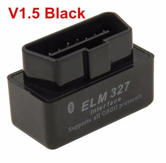 ELM327 USB V1.5 OBD2 автомобильный диагностический интерфейс сканер ELM 327 V 1,5 OBDII разъем автоматический диагностический инструмент ELM327 OBD2 адаптер - Цвет: Black