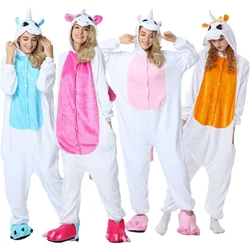 Kigurumi Adult Unicorn Pajamas for Winter Women Jumpsuit Men Coulple Pijama Flannel Animal Onesies Sleepwear Cosplay Kigurumi Adult Unicorn Pajamas for Winter Women Jumpsuit Men Coulple Pijama Flannel Animal Onesies Sleepwear Cosplay