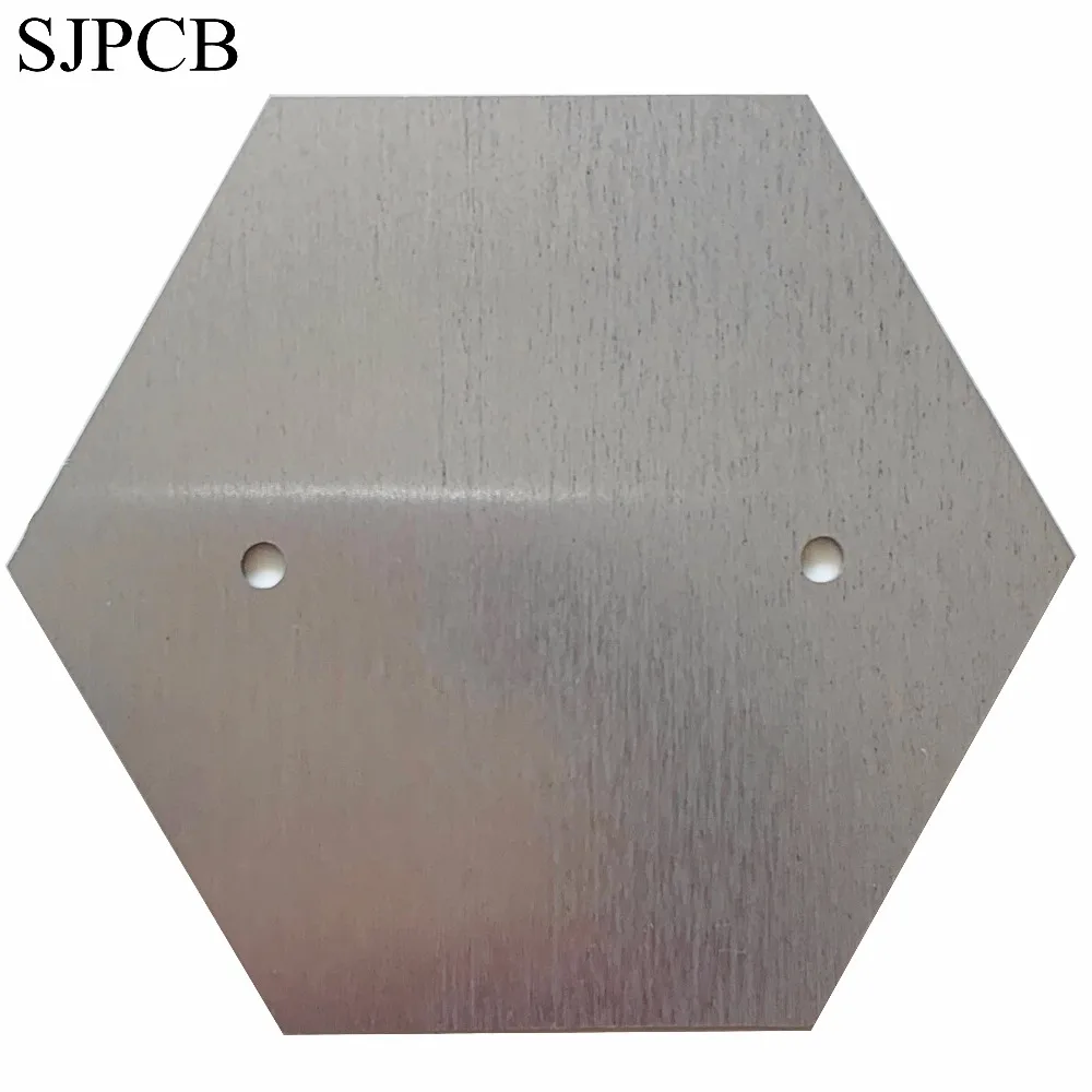 SJPCB алюминиевая белая поверхность Светодиодная плата прототип небольшое