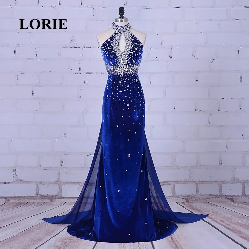 Роскошные вечерние платья LORIE с юбкой годе 2020 вельветовое платье высоким