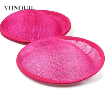 

8"/20cm hot pink sinamay fascinator base sinamay hair accessories women DIY hair accessories 15pieces/lot Free shipping MYQH018H