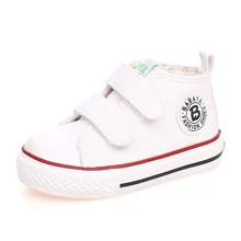 Baby shoes Girl Children Canvas shoes Boys 2017 Spring Autumn Fashion High Cotton-made Baby girl little kids shoes