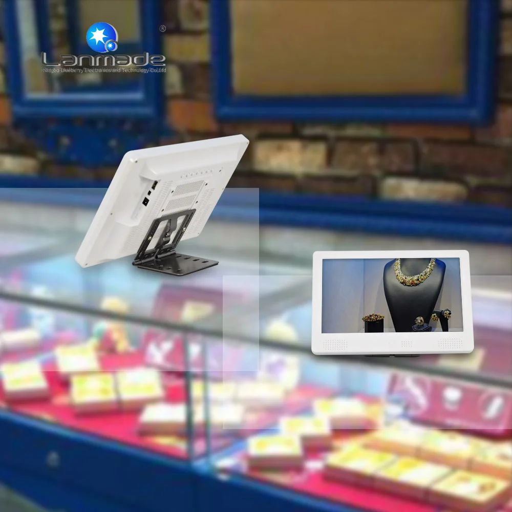 

Desk-top bracket for small size advertising player