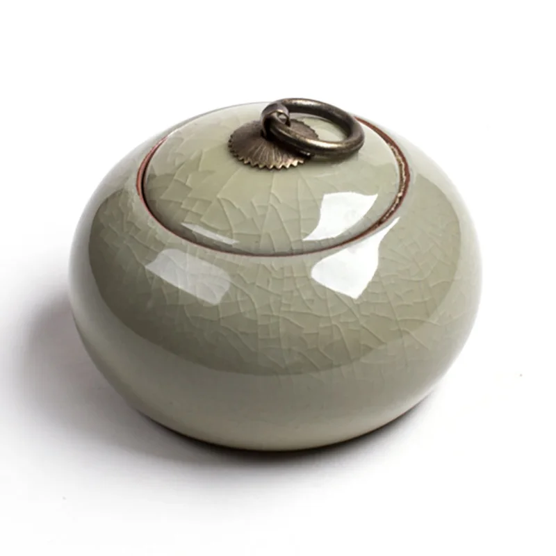 Smell Proof Ceramic Tea Container Fresh-keeping Sealed Coffee Powder Cans Hurb Storage Boxes Portable Travel Tea Bag Organizer