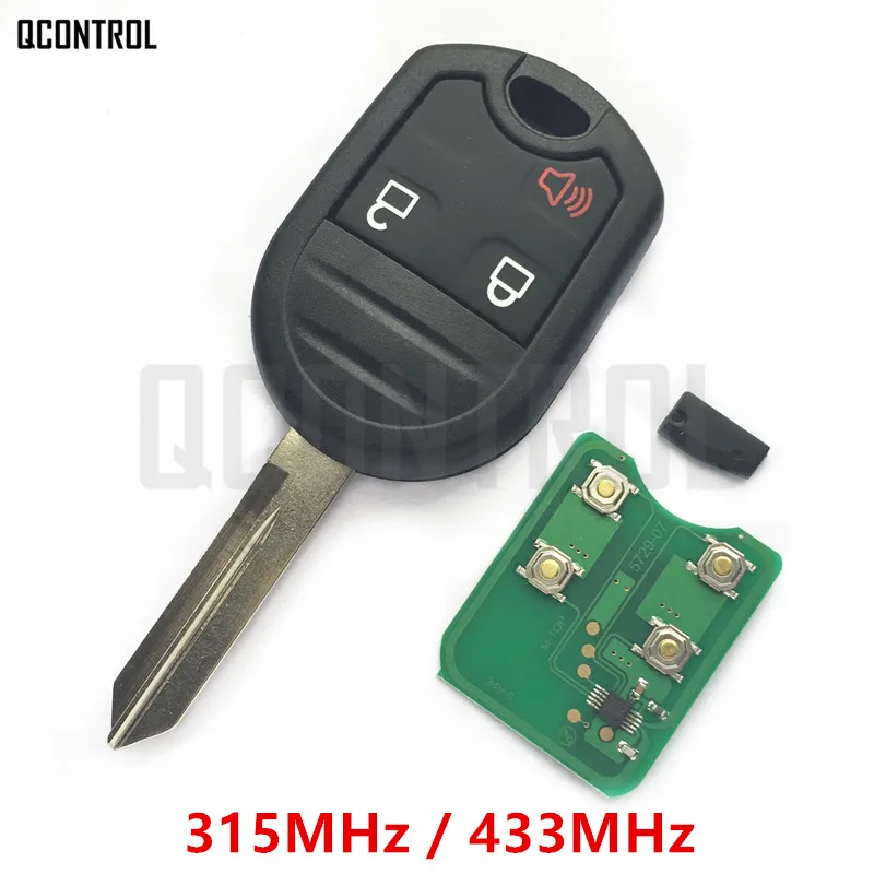 

QCONTROL Car Remote Key Fit for Ford Edge Explorer Ranger Windstar Expedition Mustang 3 Buttons