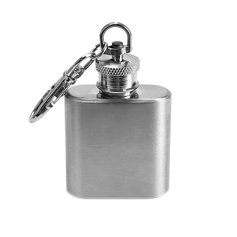 

Portable 1oz Mini Stainless Steel Hip Flask Alcohol Flagon With Keychain For Sport Concerts Birthday Parties Drinkware Hip Flask