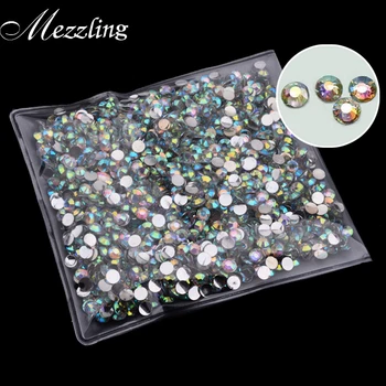 

1000pcs/pack 4mm New Arrive Glitter Acrylic Nail Art AB Crystal Rhinestone Charm DIY Beauty 3d Nail Decoration Tools