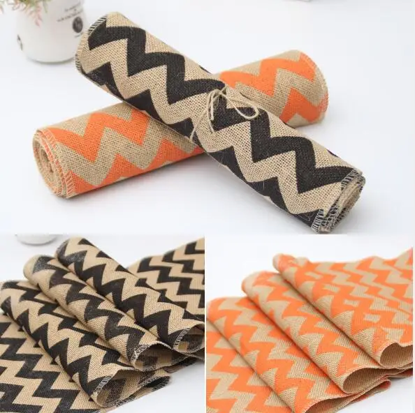 

30X275cm Colorful striped linen table runner Original linen color tablecloth chair back Christmas craft Wedding Decoration