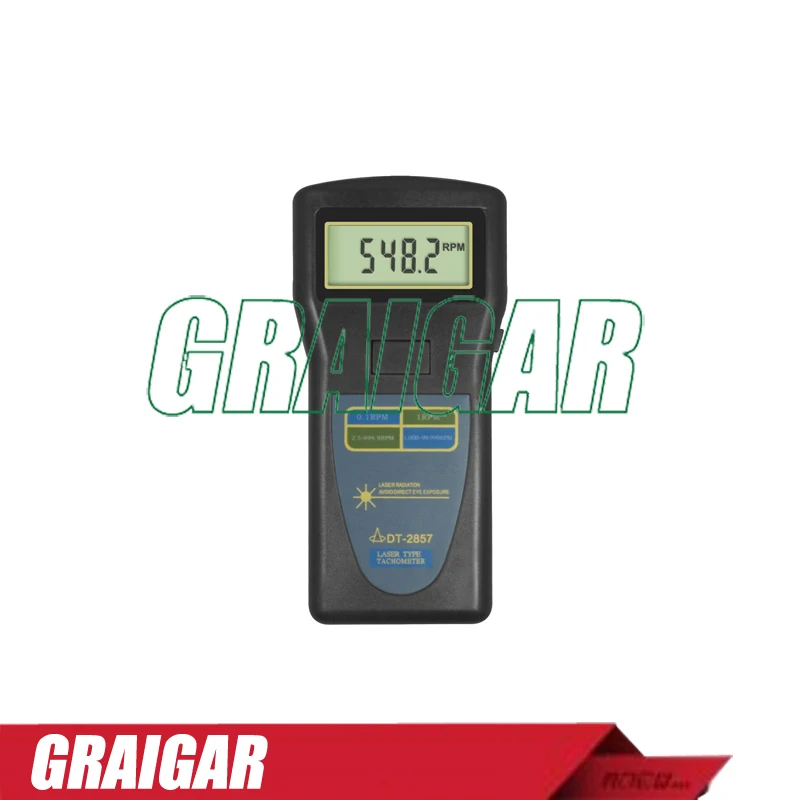 

Digital Industrial Tachometer DT2857 Laser (2.5~99,999r/min) Sampling Time 1.0 s(Over 60 r/min)