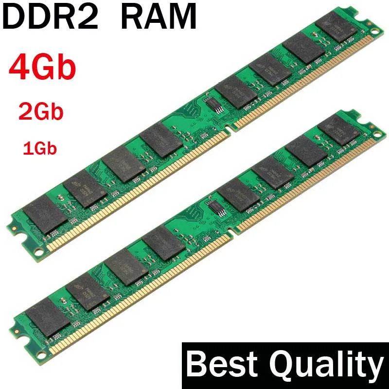 Оперативная память DDR2 4 Гб 2 1 ГБ ОЗУ 800 667 533 МГц/подходит для всех ПК Intel и AMD/память