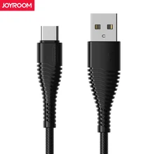 Joyroom Тип C Быстрый зарядный кабель для передачи данных для samsung S8 S9 huawei Honor 8, 9, 10, Xiaomi Mi 6 7 8 Тип usb-C кабель для мобильного кабель передачи данных телефона