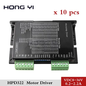 

Hybrid stepper motor driver HPD322 small driver 2.2A CNC router controller 10pcs for NEMA17 NEMA23 stepping motor
