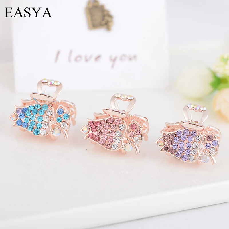 EASYA популярные украшения из горного хрусталя с кристаллами и цветами для женщин