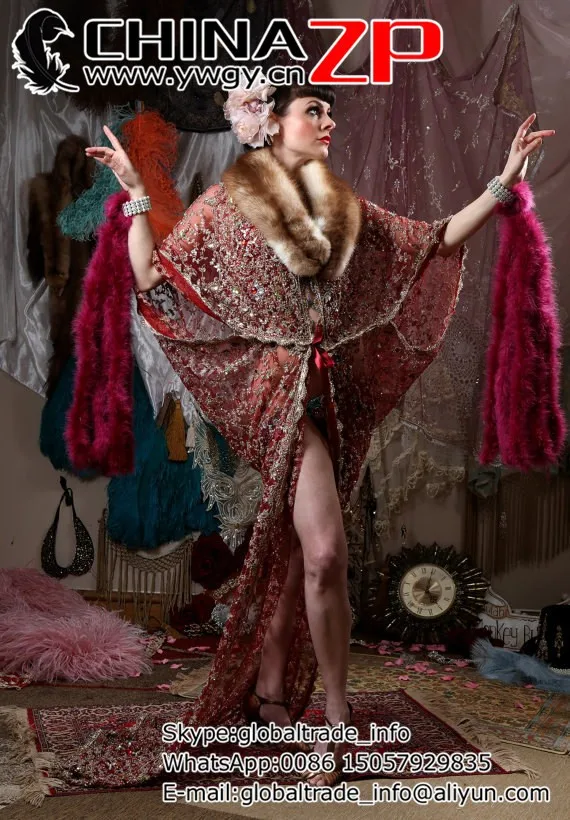 Baby Pink Showgirl Feather Cuffs - FEATURED in Brides Magazine, Vogue