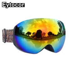 Новое поступление UV400 сноуборд очки двойной Сферический слоистые линзы Многоцветный Для Взрослых Унисекс лыжные очки для сноуборда маска eytocor