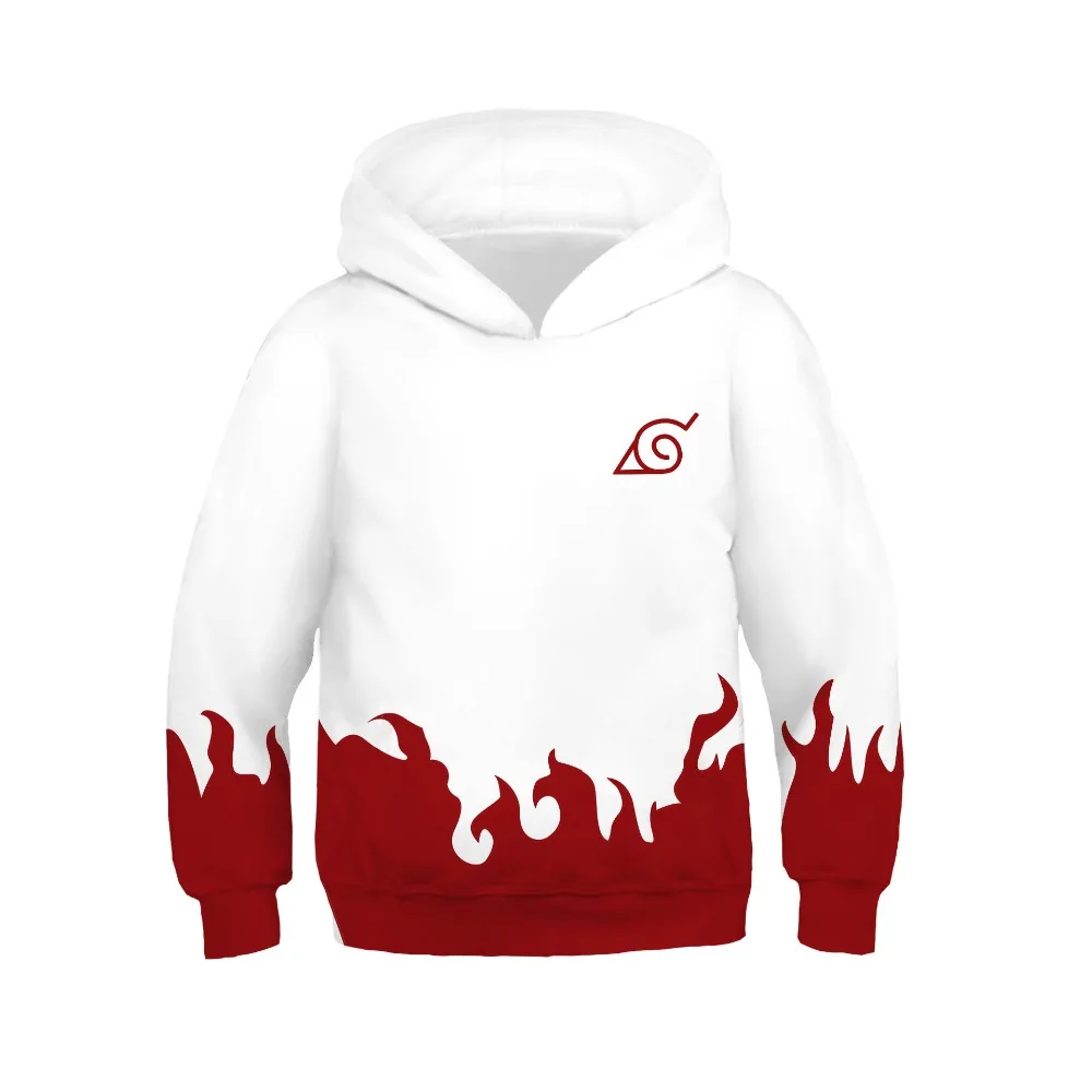 Kids Naruto Uzumaki Uchiha Sasuke Akatsuki Anime Costume Hoodie Cosplay