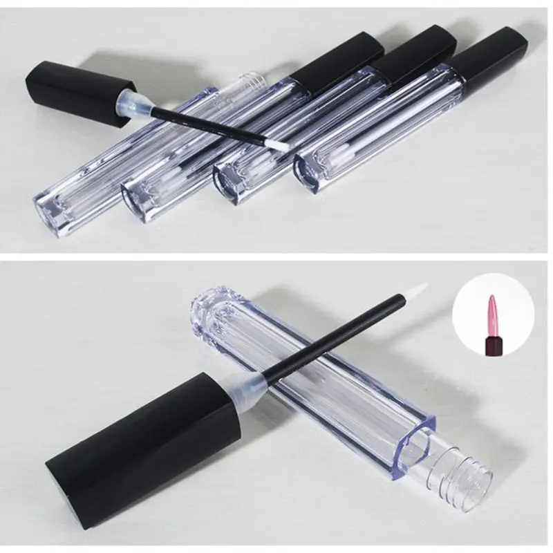 Empty Square Clear lip gloss tube 4ML Lip gloss container container