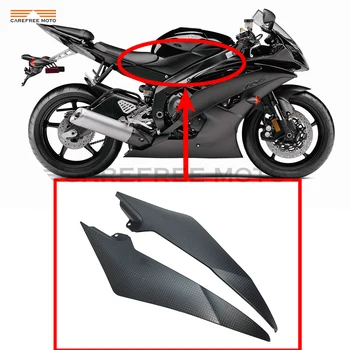 

1 Pair Black Motorcycle Tank Side Cover Frame Panel Fairing Trim Cowl Case for YAMAHA YZF-R6 YZF R6 2008-2015