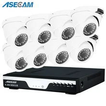 1080 P CCTV система NVR POE 48 в 2MP HD сетевая камера Крытая купольная IP камера обнаружения движения IP Камера наружняя камера видеонаблюдения POE Системы