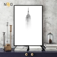 NOOG Empire State Building Minimalist Canvas Painting Wall Art Print Canvas Minimalist Poster Home Decor Frames Not included NOOG Empire State Building Minimalist Canvas Painting Wall Art Print Canvas Minimalist Poster Home Decor Frames Not included