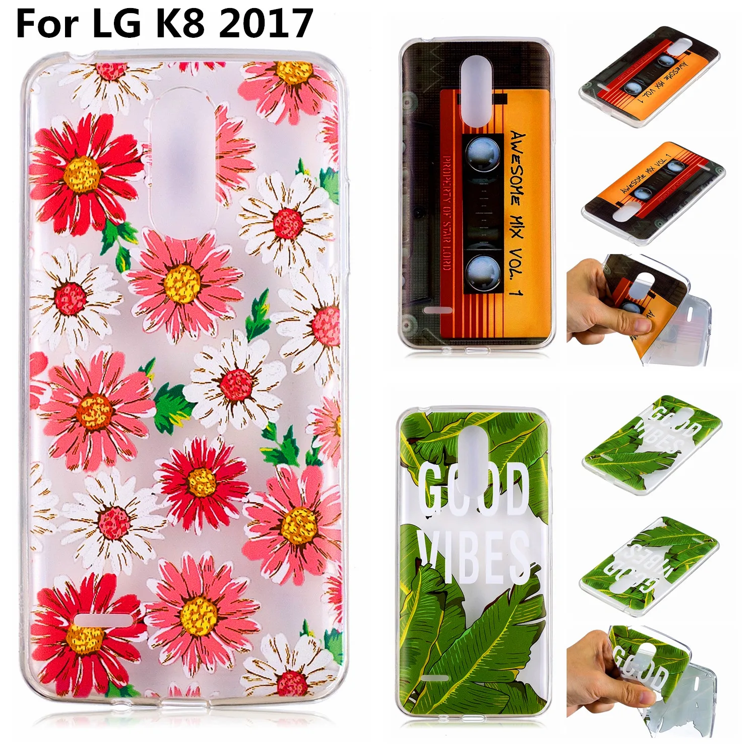 fashion Pattern cases for LG K8 2017 Painted case X240 X240H US215 Coque phone housing capa Fundas Bumpers back covers |