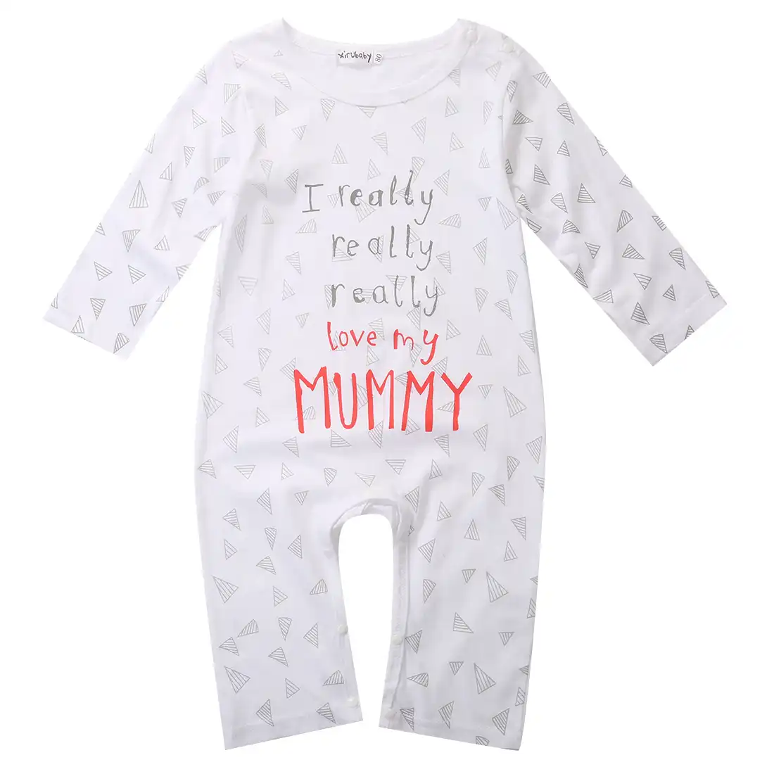 Toddler Newborn Baby Boy Girl Clothes Cotton I love Mummy Daddy Infant