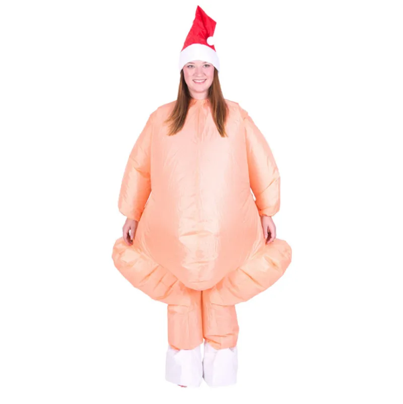 Disfraz inflable de pavo asado para adultos, disfraz de Halloween, pollo  para Navidad, disfraz de Mascota - AliExpress