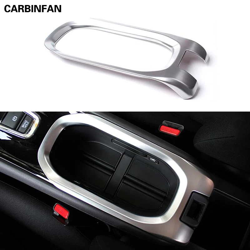 

Car trim ABS lamp Center Console middle Cup gear armrest box holder frame panel for Honda HR-V HRV Vezel 2014 2015 2016 2017