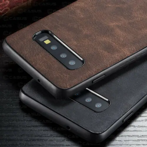 Чехол для Samsung Galaxy S10 S10e Plus роскошный винтажный кожаный тонкий чехол накладка Note10