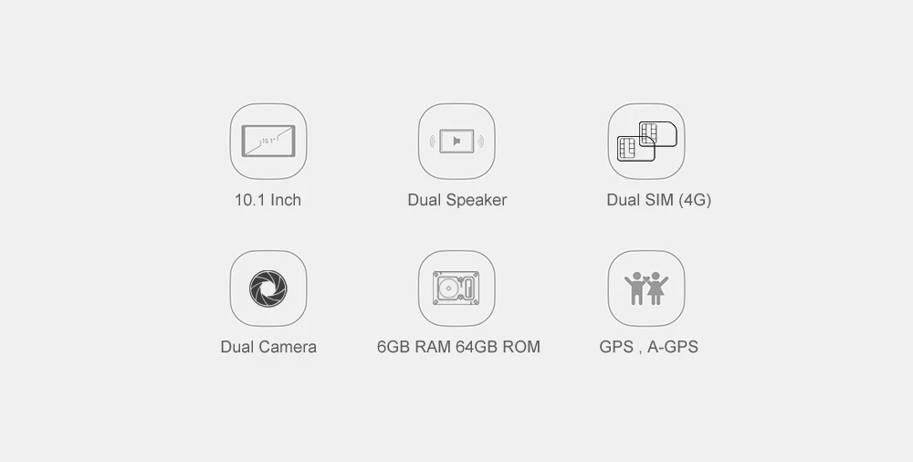 4G ПУСТЬ 10 дюймовые планшеты Octa Core MT8752 Android 8,0 Оперативная память 6 ГБ Встроенная память 64 ГБ 1280*800 ips экрана из закаленного стекла, две SIM карты