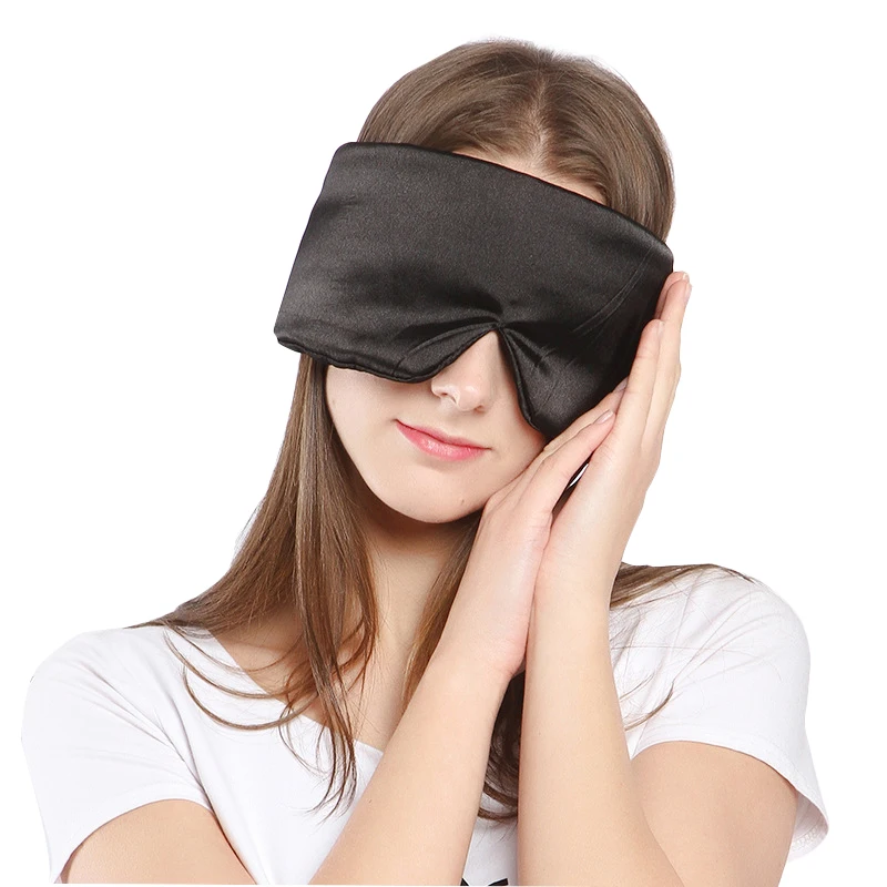 1 шт., маска для сна из натурального шелка, повязка на глаза, повязка на глаза для сна